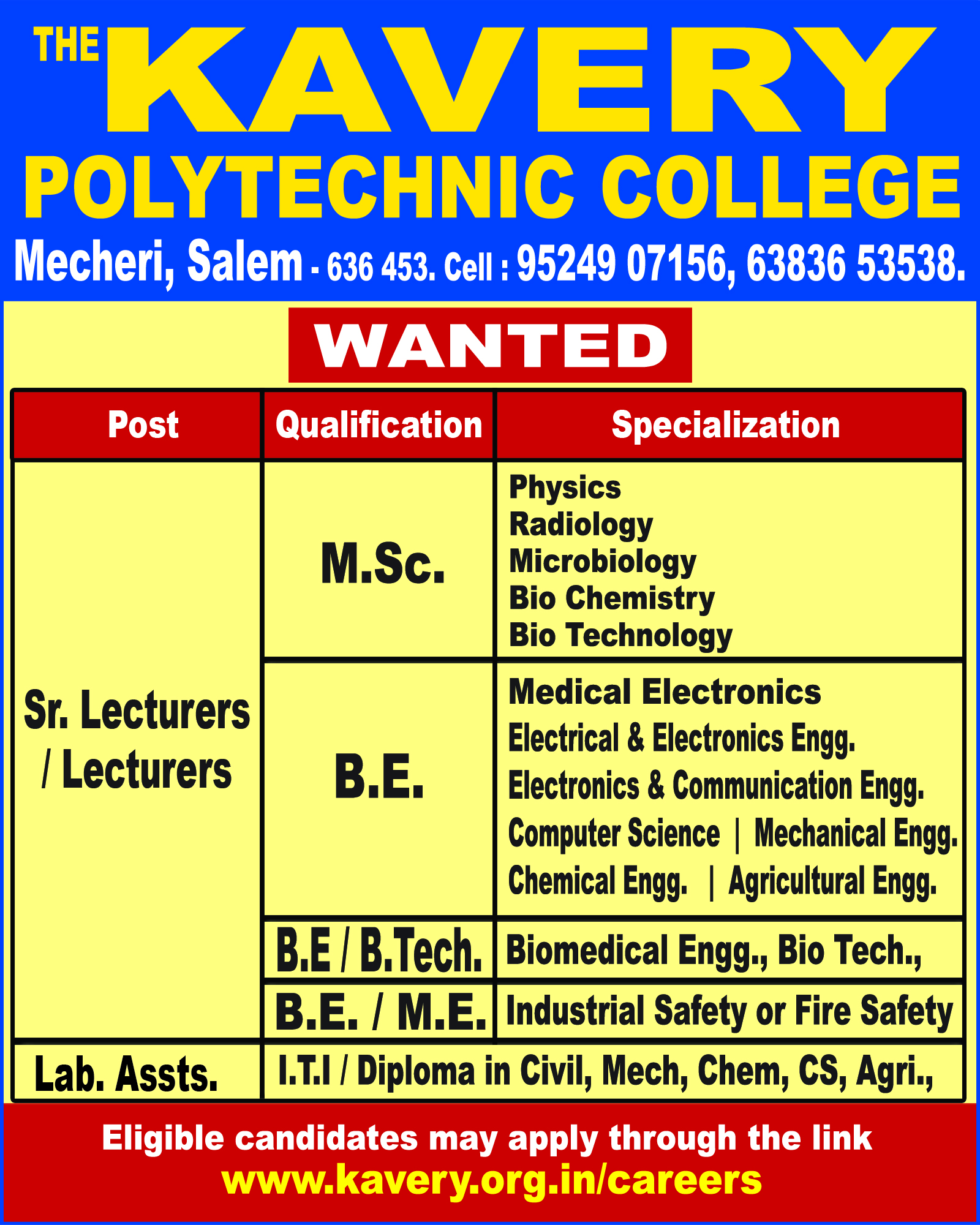 The Kavery Polytechnic College